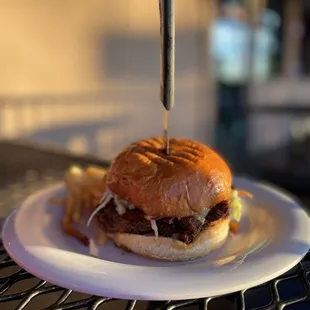 The chicken sandwich it was soooooo good