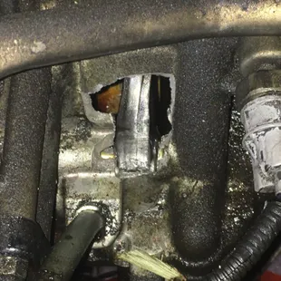 This 3rd Gen engine threw a rod. If you have consistently rough starts, we should take a look before it's too late.