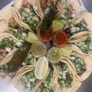 a plate of tacos