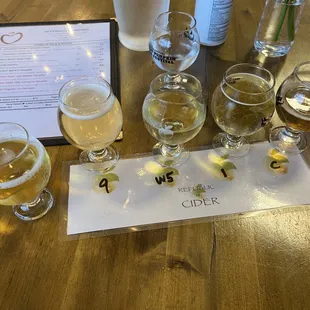 Cider flight. Check menu for specifics