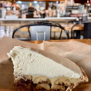 Their famous banana cream pie