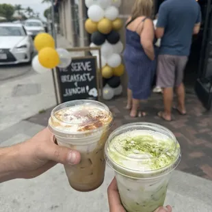Matcha cream and Vienna latte - SO GOOD