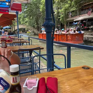 View from outdoor table