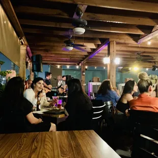 2022 patio crowd with band