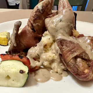 Stuffed Bacon Wrapped Quail