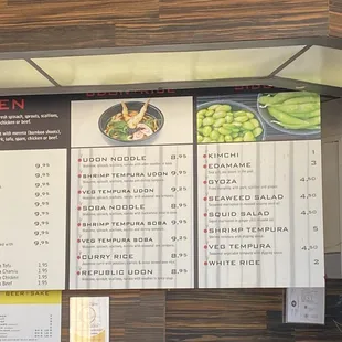 Food menu