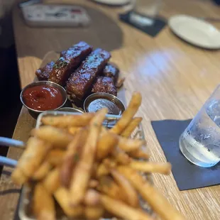 Ribs and fries