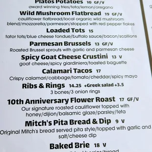 Menu spring 2024