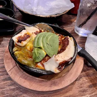 a bowl of food