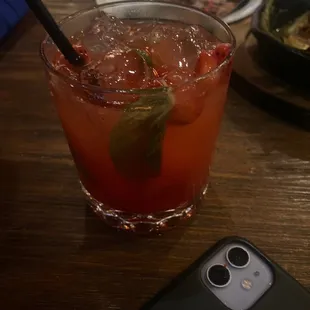 Mojito Fresa drink