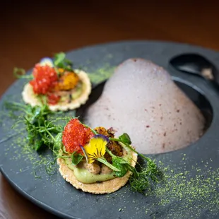 A beautiful dish on the Spring Tasting Dinner, 2023.