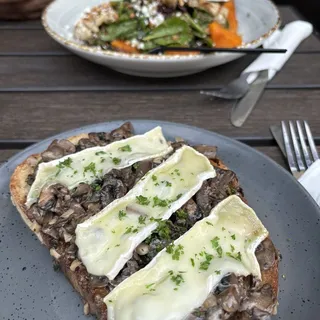 Truffle Mushroom Brie Toast