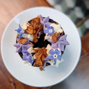 Ube coconut pandan bundt cake.