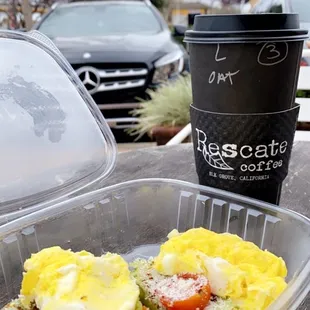 a meal in a plastic container