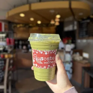 The Grinch - matcha peppermint espresso