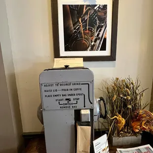 Vintage coffee grinder