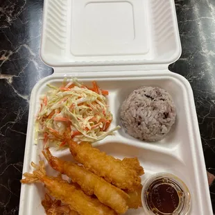 Shrimp tempura lunch box!