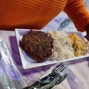 a plate of food
