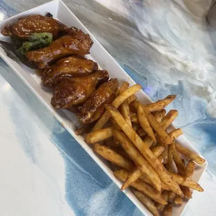 Appetizer wings were pretty good and fries were fresh