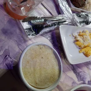 a variety of food items