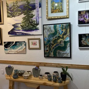 Paintings and Pottery
