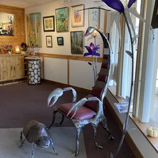 Scorpion Chair and Lights