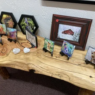 Coaster Art, Gypsum, Acrylic, Digital Art and Photographs