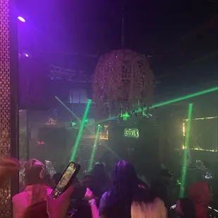 a crowd of people at a nightclub