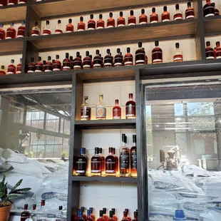 Behind the bar
