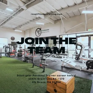 Start your Personal Training career here today at RESET Fitness Training Facility! 
Call, DM or email us for more details. 
-BE LEGENDARY