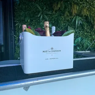 Brunch cart  at Reset Rooftop Bar in Houston