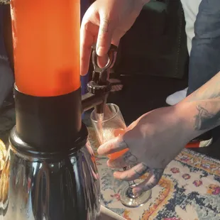 Mimosa tower at Houston's favorite Rooftop Bar, Reset!