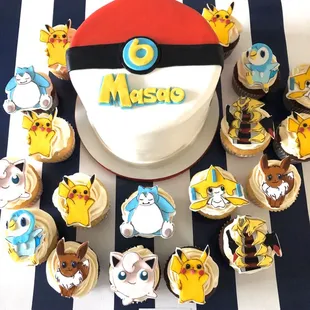 Cake and cupcakes