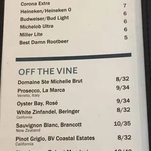 Beer &amp; wine
