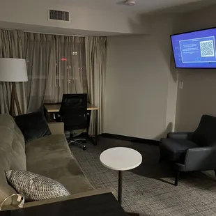 Living room in 2 bedroom suite