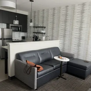 Kitchen and living room