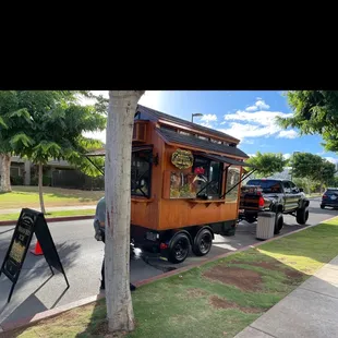 Cute shave ice truck