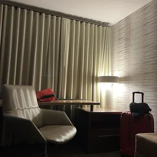 Corner table and lamp