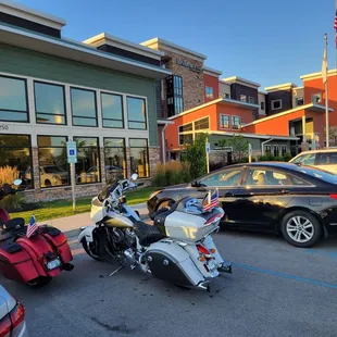 The bikes make the place look great