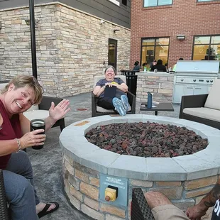 Hanging on the patio