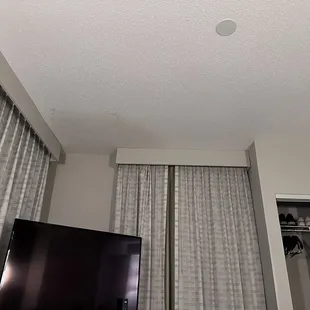 Stained popcorn ceiling