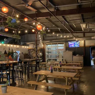 the interior of the restaurant