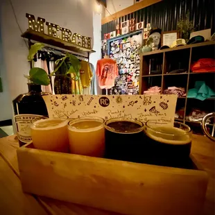 a row of beers