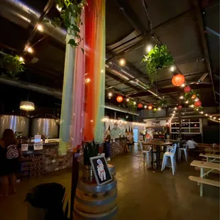 the interior of the restaurant