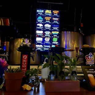 a variety of beers