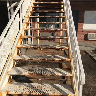 Rusted stairs