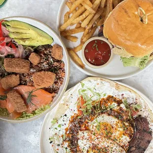 Residents Bowl, Turkish Eggs, &amp; Burger