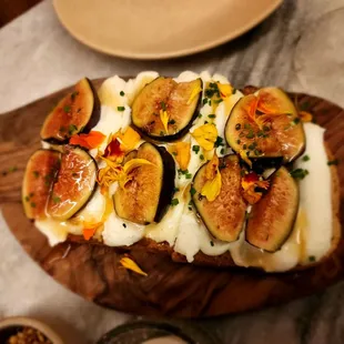 Fig and ricotta toast