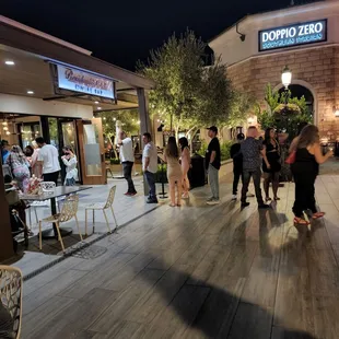 The line was even longer than this but people left.