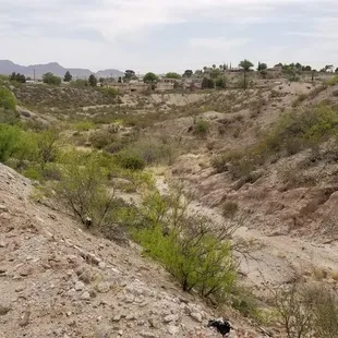 Looking over Resler Canyon from KFOX14 &amp; CBS4 Studios parking lot